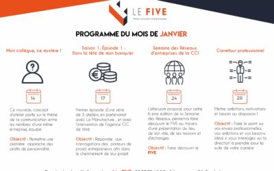 [Actu] Le programme du mois de janvier, au FIVE, est là !