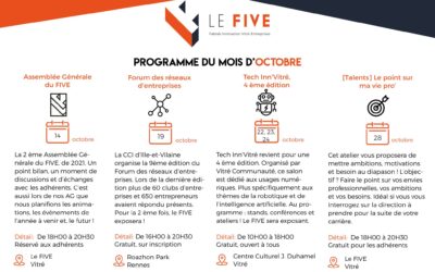 [Octobre] Le programme du mois d’octobre est en ligne !