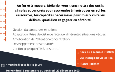[Cycle Sophro] La sophrologie du vendredi : c’est la rentrée !