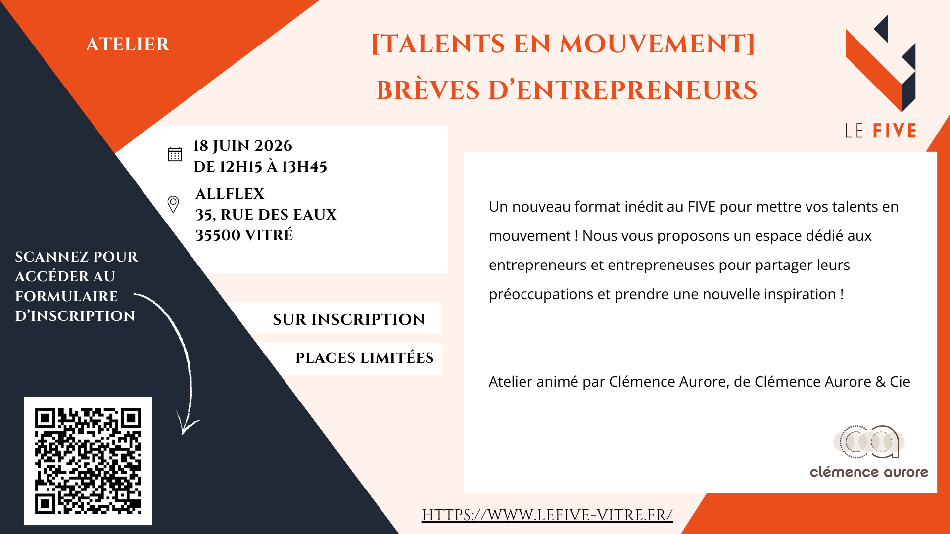 Commmunication atelier [Talents en mouvement]<br />
Brèves d’entrepreneurs